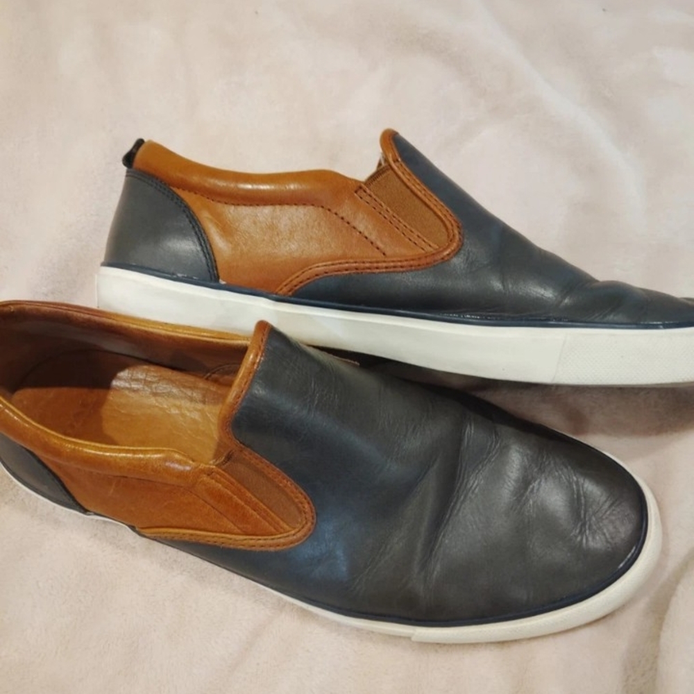 Coach New York Mens Leather Slip-On Shoes Size 11